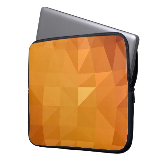 Polygonale, hellorange, bestehend aus laptopschutzhülle (Vorderseite Links)