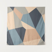 Polygonale, nahtlose Muster, mehrfarbig Wandteppich (Vorderseite (Horizontal))