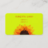 Polygonale Sonnenblume - Hallo Visitenkarte (Vorderseite)