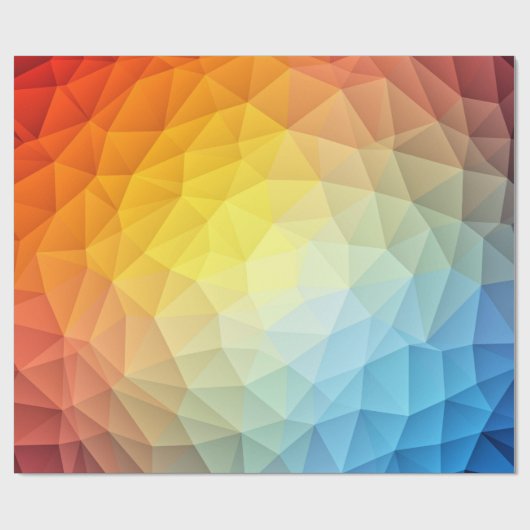 Polygonaler Musterentwurf auf Packpapier (Flach)