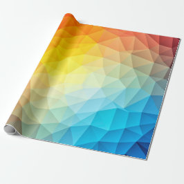 Polygonaler Musterentwurf auf Packpapier