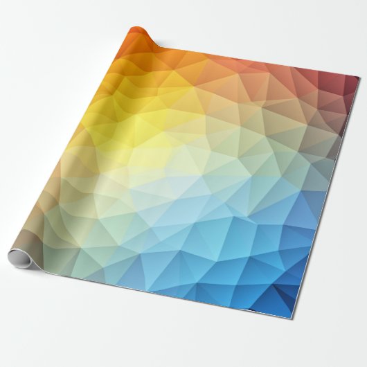 Polygonaler Musterentwurf auf Packpapier (Ungerollt)