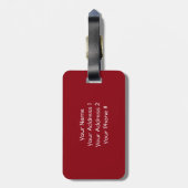 Polygonaler Waschbär Gepäckanhänger (Rückseite vertikal)