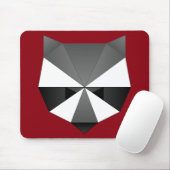 Polygonaler Waschbär Mousepad (Mit Mouse)