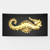 Polygonales Gold-Seepferd Banner (Horizontal)