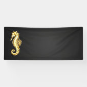 Polygonales Gold-Seepferd Banner (Horizontal)