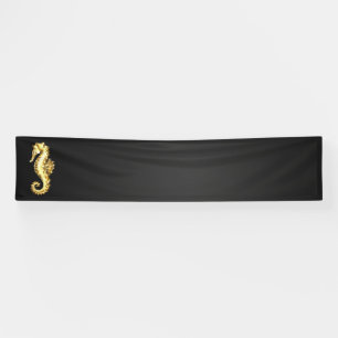 Polygonales Gold-Seepferd Banner