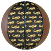 Polygonales Gold-Seepferd Basketball (Vertikal)