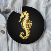 Polygonales Gold-Seepferd Button (Beispiel)