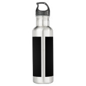 Polygonales Gold-Seepferd Edelstahlflasche (Rückseite)