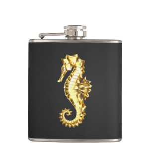 Polygonales Gold-Seepferd Flachmann