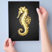 Polygonales Gold-Seepferd Flyer (Hand)
