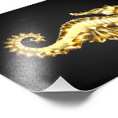 Polygonales Gold-Seepferd Fotodruck (Ecke)
