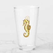 Polygonales Gold-Seepferd Glas (Rückseite)