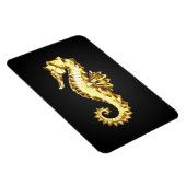 Polygonales Gold-Seepferd Magnet (Rechte Seite)