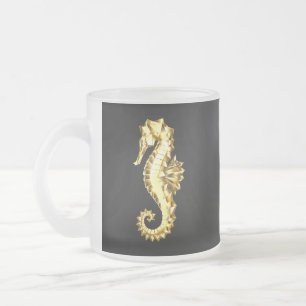 Polygonales Gold-Seepferd Mattglastasse