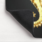 Polygonales Gold-Seepferd Mousepad (Ecke)