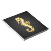 Polygonales Gold-Seepferd Notizblock (angewinkelt)