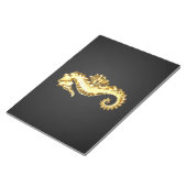 Polygonales Gold-Seepferd Notizblock (angewinkelt)