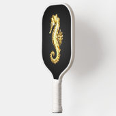Polygonales Gold-Seepferd Pickleball Schläger (Links)