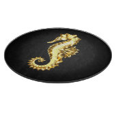 Polygonales Gold-Seepferd Schneidebrett (Ecke)