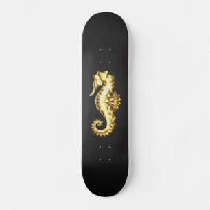 Polygonales Gold-Seepferd Skateboard