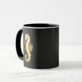 Polygonales Gold-Seepferd Tasse (Vorderseite Links)