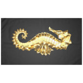 Polygonales Gold-Seepferd Tischdecke (Vorderseite (Horizontal))