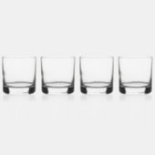 Polygonales Gold-Seepferd Whiskyglas (Links)