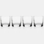 Polygonales Gold-Seepferd Whiskyglas (Rechts)