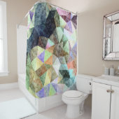 Polygonales Marmormuster Duschvorhang (Beispiel)