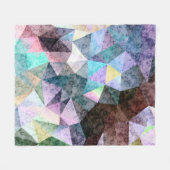 Polygonales Marmormuster Fleecedecke (Vorderseite (Horizontal))