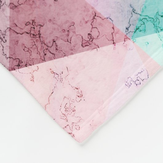Polygonales Marmormuster Fleecedecke (Ecke)