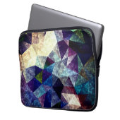 Polygonales Marmormuster. Laptopschutzhülle (Vorderseite Links)
