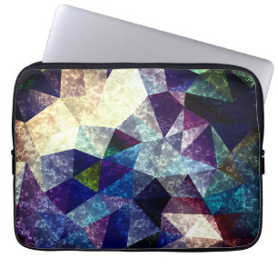 Polygonales Marmormuster. Laptopschutzhülle