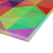 Polygonales Muster des bunten Dreiecks Schneidebrett (Ecke)
