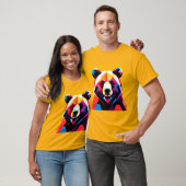 Polygonbär mit Abstraktem Stil T-Shirt (Unisex)
