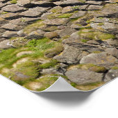 Polygonbasalt, Staffa, vor der Insel Mull, Poster (Ecke)