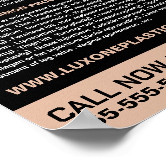 Polygondesign, plastischer Chirurg, plastische Ope Poster (Ecke)