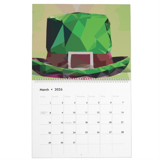 Polygoner Kunst Kalender (Mär 2026)