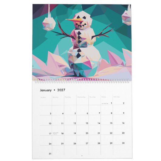 Polygoner Kunst Kalender (Jan 2027)