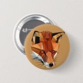 Polygonfox-Gewohnheit Button (Vorne & Hinten)