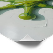 Polygonischer Frosch nach oben Poster (Ecke)