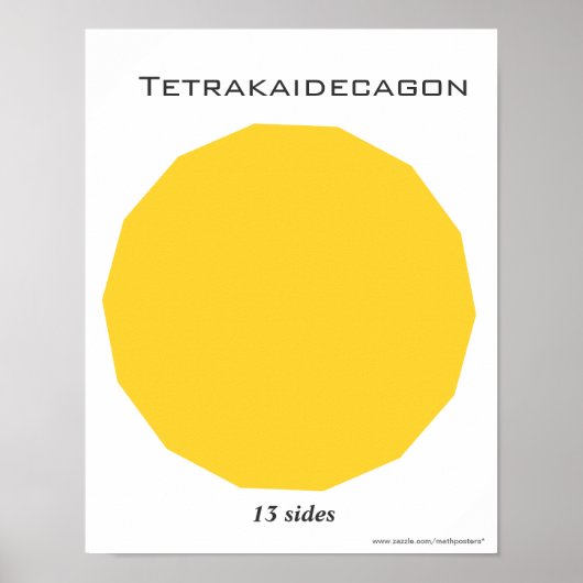 Polygonposter von Tetrakaidecagon Poster (Vorne)