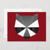 Polygonraccoon Postkarte (Vorne/Hinten)