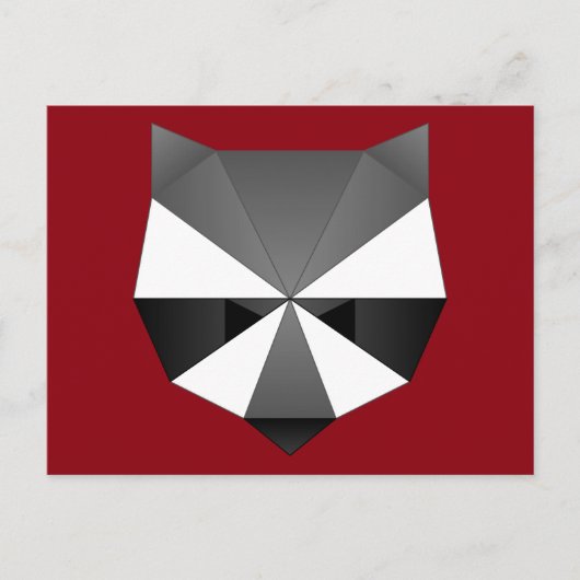 Polygonraccoon Postkarte (Vorderseite)