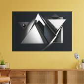 Polygons-Präzise Overlays Leinwanddruck (Insitu (Wohnzimmer))