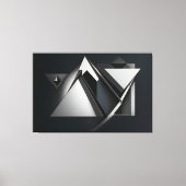 Polygons-Präzise Overlays Leinwanddruck (Vorderseite)