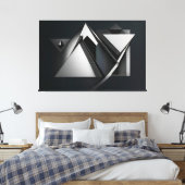Polygons-Präzise Overlays Leinwanddruck (Insitu (Schlafzimmer))
