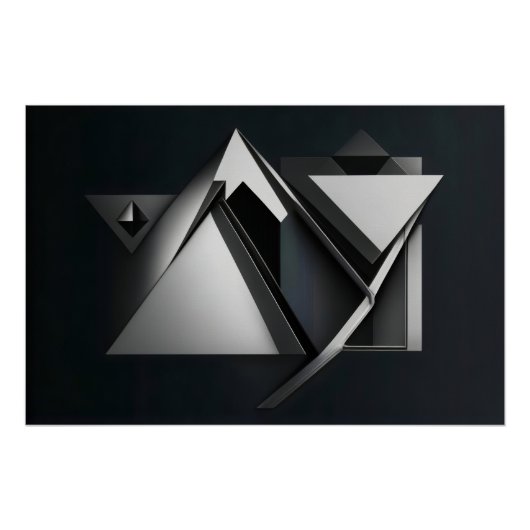 Polygons-Präzise Overlays Poster (Vorderseite)